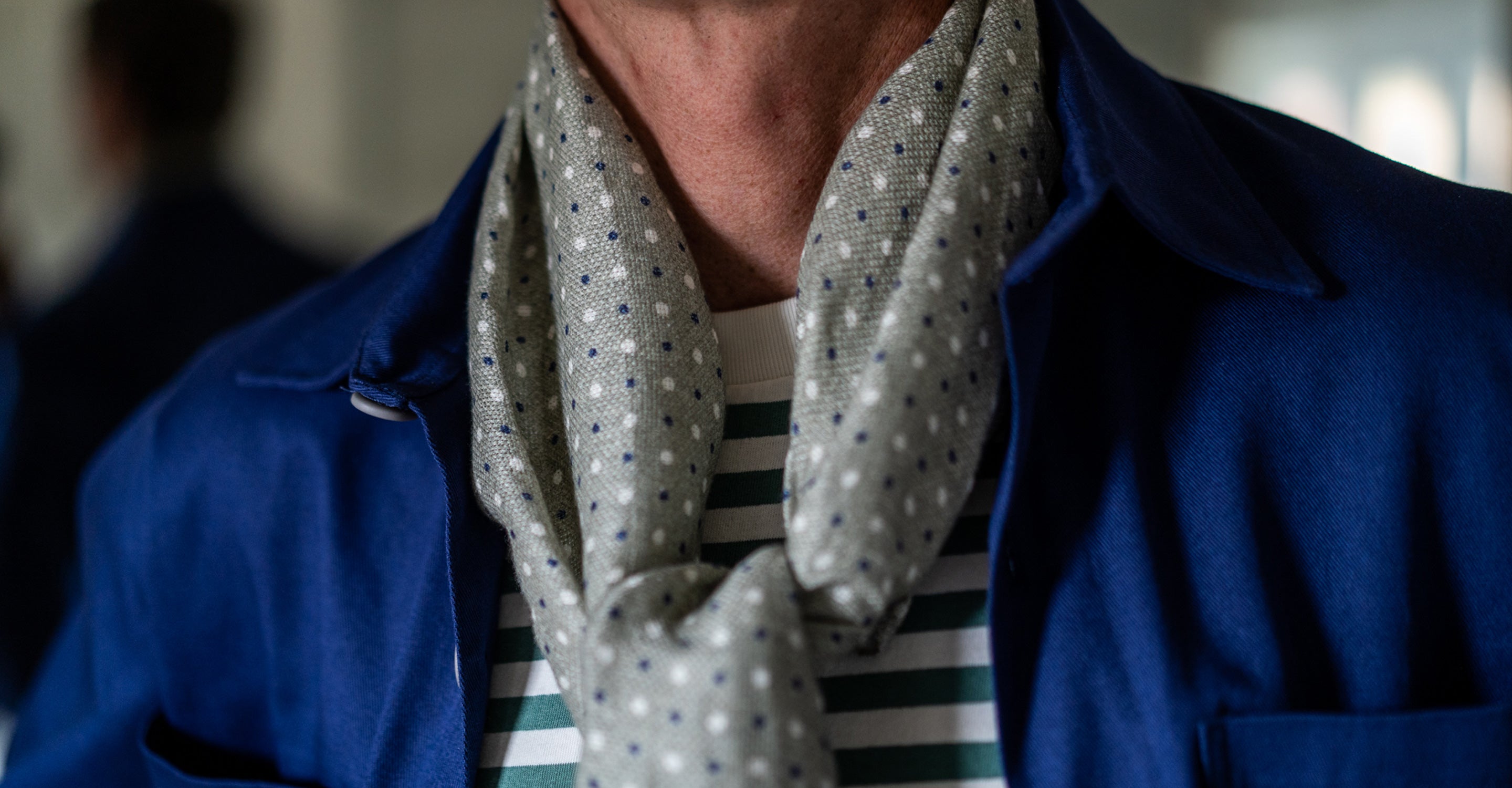 Silk Neckerchief, Autumn Leaves, Small Brown Scarf