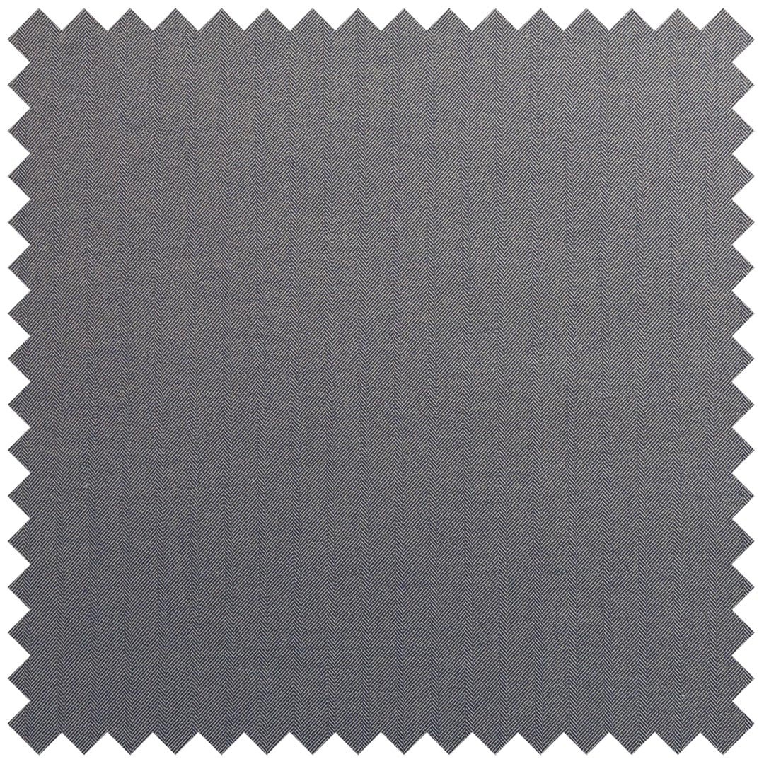 Herringbone Flanello in Mid Grey – Budd London