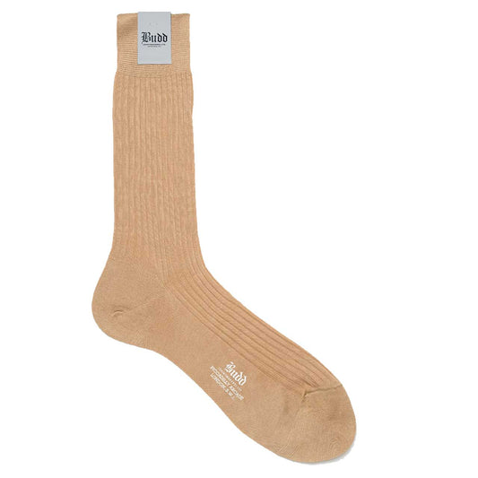 Cotton Short Socks in Light Khaki