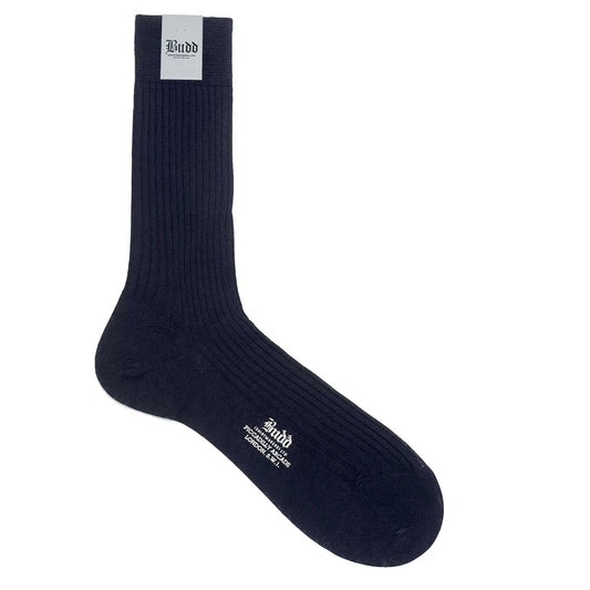 Cotton Short Socks in Navy