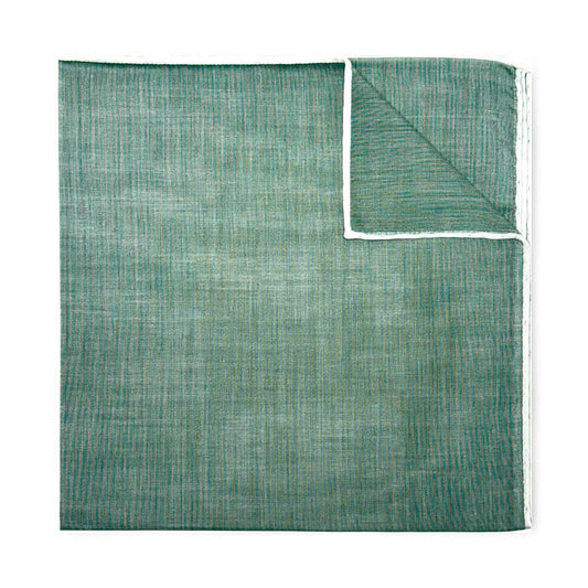 Plain Batiste Cotton Handkerchief in Green