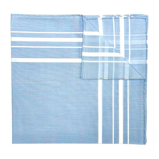 Sonata Batiste Cotton Handkerchief in Sky Blue