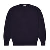 Harley Geelong Wool Crew Neck Jumper in Navy