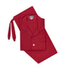 Men's Fine Twill Cotton Pyjamas in Cardinal Red