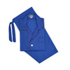 Men's Fine Twill Cotton Pyjamas in Royal Blue