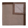 Houndstooth Cotton Lawn Neckerchief in Coffee