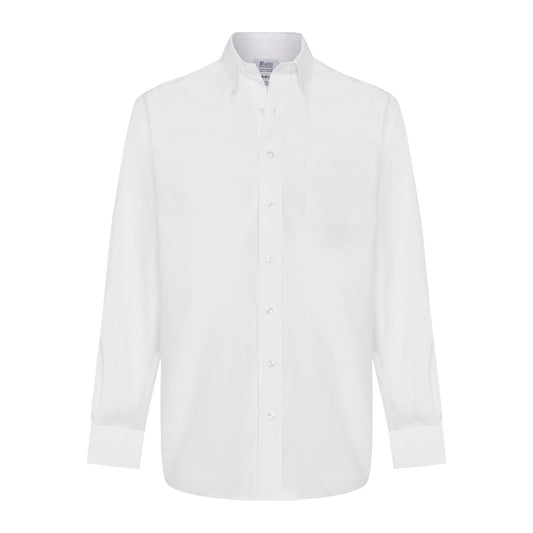 Classic Fit Button Down Oxford Shirt in White