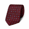 Miniature Floral Jacquard Silk Tie in Wine