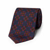 Geometric Motif Madder Silk Tie in Bluebird