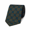 Solis Motif Hopsack Silk Tie in Atlantic