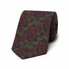 Abstract Paisley Hopsack Silk Tie in Fir