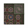 Moroccan Floral Design Silk and Wool Pocket Square in Howard