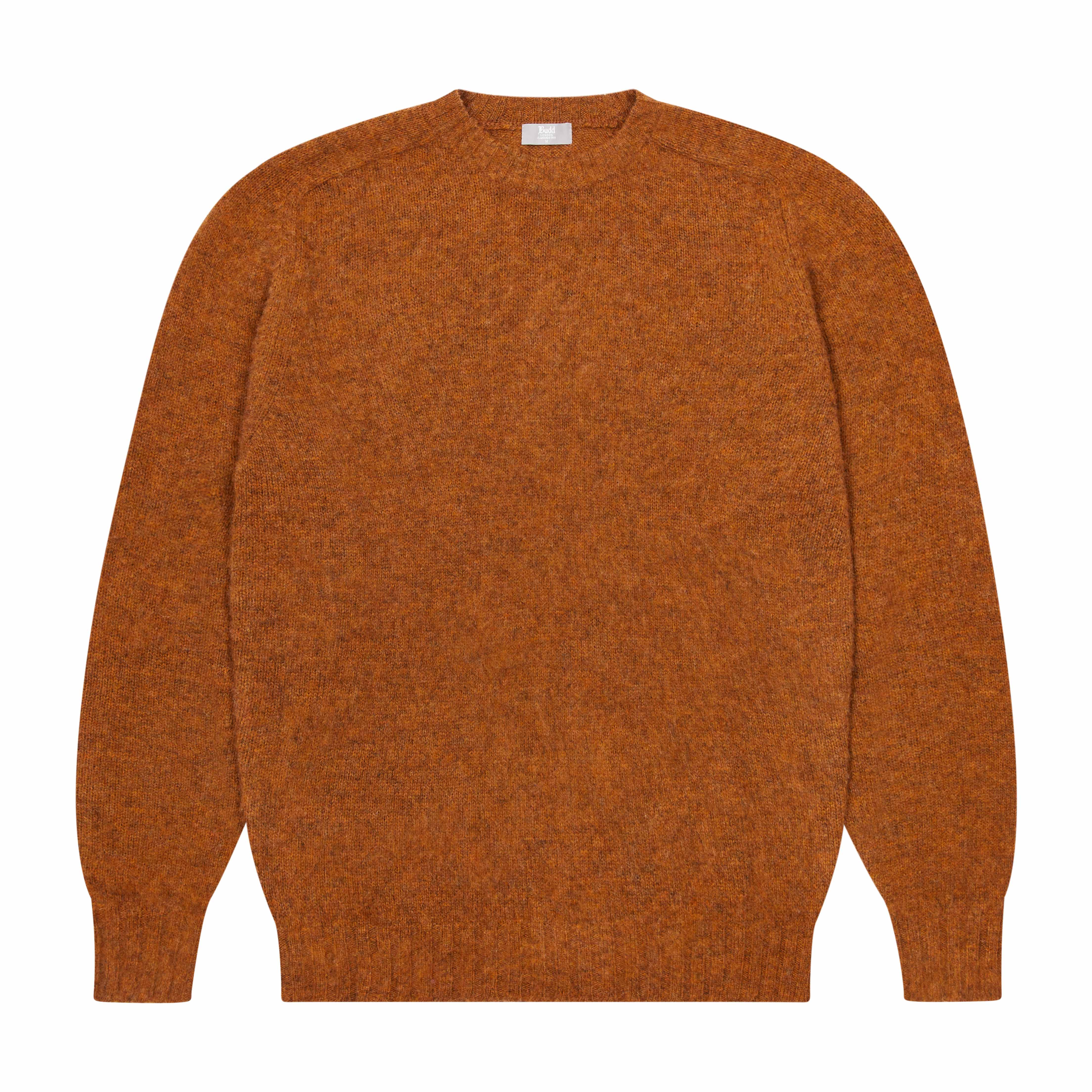 Burnt orange clearance crew neck sweater