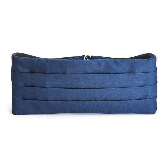 Plain Faille Silk Cummerbund in Royal Blue