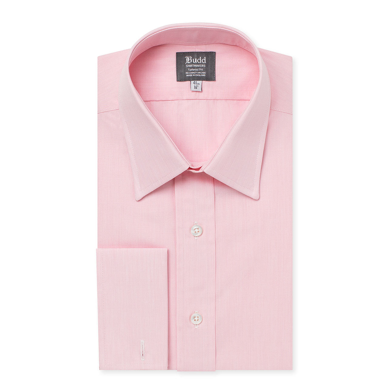 Luxury Pink End on End Shirt | Budd Shirts – Budd London