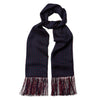 Spot Silk Scarf in Navy and Red